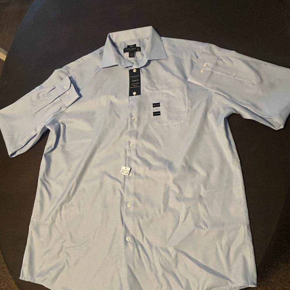Pronto Uomo Sky Blue Casual Shirt